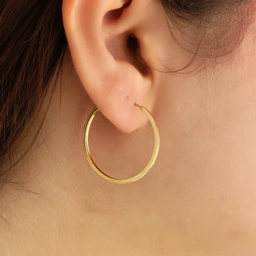 گوشواره گرد حلقه ای